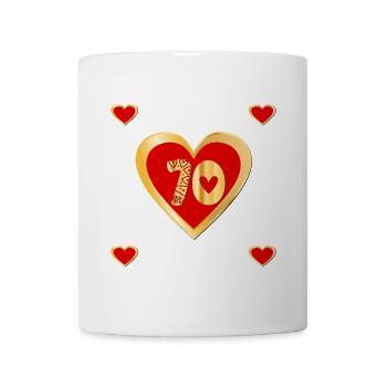 70th birthday Seventy Heart - Mug - white - Front