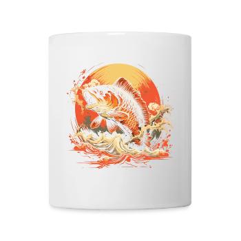 Fischerei Illustration - Tasse - Weiß - Vorne