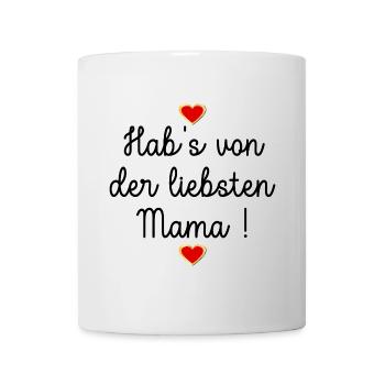 Muttertag Herz - Tasse - Weiß - Vorne