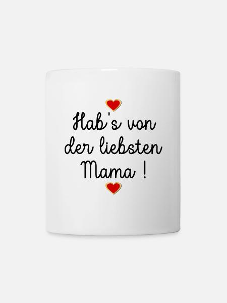 Muttertag Herz - Tasse - Weiß