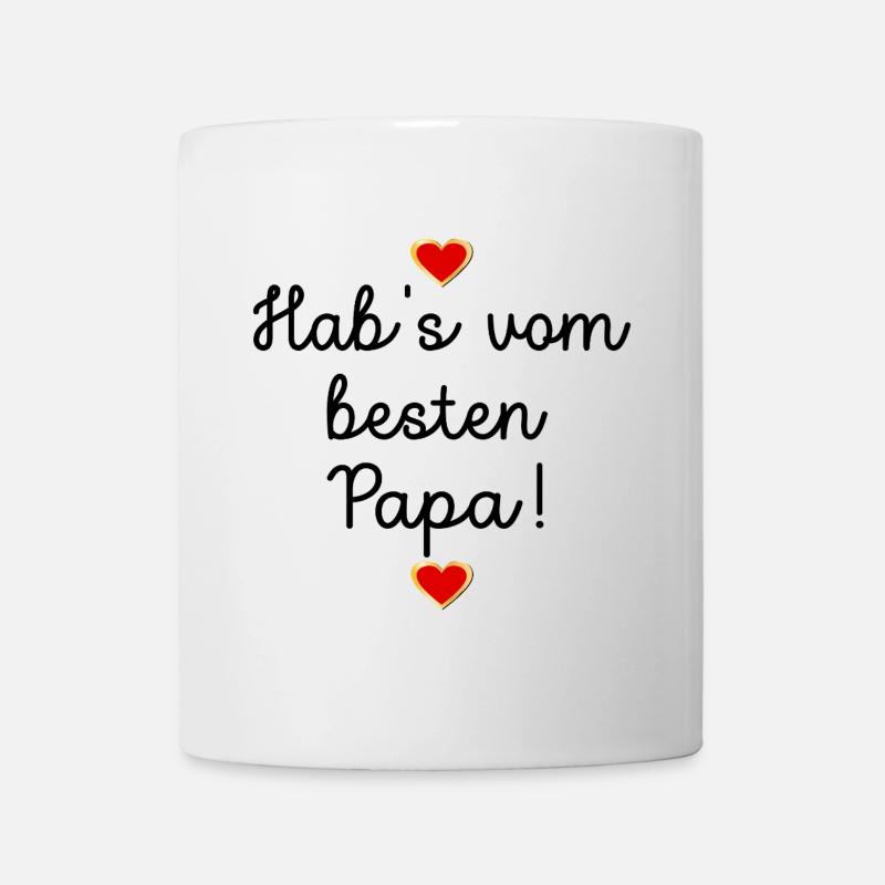 VATERTAG PAPA KIND - Tasse - Weiß