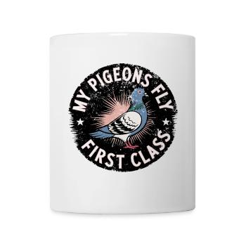 Pigeon Fancier Fast Pigeons Chemise - Mug blanc - blanc - Devant
