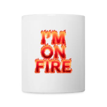 Je suis en feu - Mug blanc - blanc - Devant