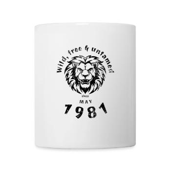 44. Geburtstag Wild, free & untamed since 05/1981 - Mug - white - Front