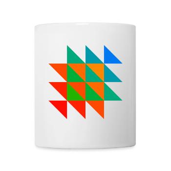 Colorful Triangle Mosaic - Mug - white - Front