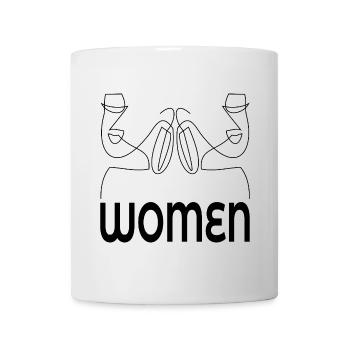 LINE ART AESTHETICS WOMEN - Mug - white - Front