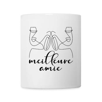 MEILLEURE AMIE LIGNE FEMMES - Mug blanc - blanc - Devant