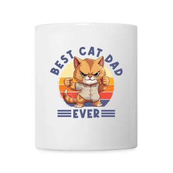 Chat Meilleur Chat Papa Jamais Chat Papa Drôle Dicton - Mug blanc - blanc - Devant