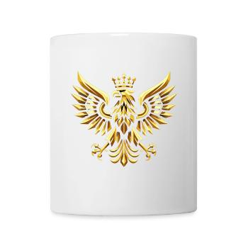 Pologne Polska aigle or drapeau épique cadeau - Mug blanc - blanc - Devant