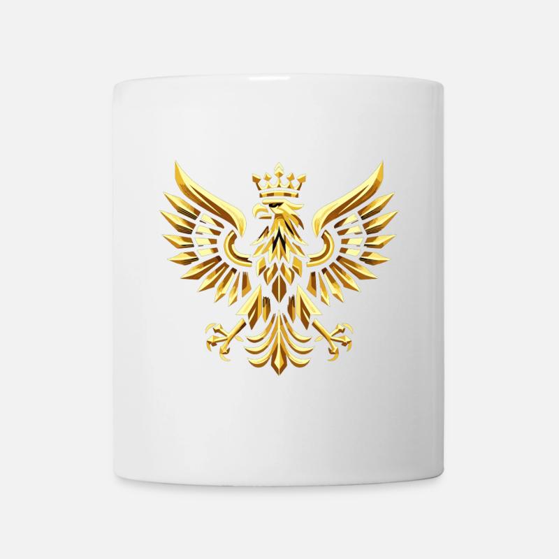 Pologne Polska aigle or drapeau épique cadeau - Mug blanc - blanc