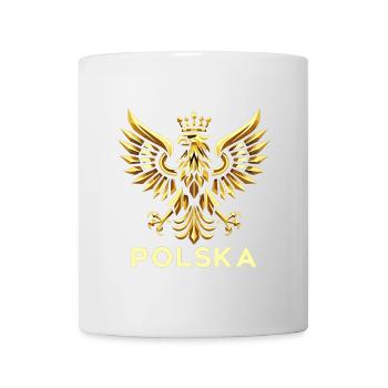 Pologne Polska aigle or drapeau épique cadeau - Mug blanc - blanc - Devant