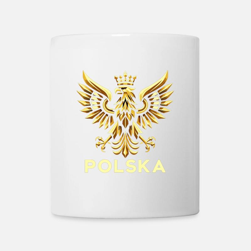 Pologne Polska aigle or drapeau épique cadeau - Mug blanc - blanc