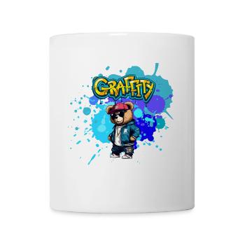 Nounours Graffiti - Mug blanc - blanc - Devant