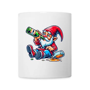 Gartenzwerk Feierabend - Tasse - Weiß - Vorne