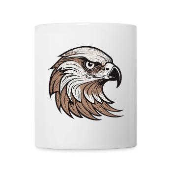 Majestic Eagle Head Illustration - Mug - white - Front
