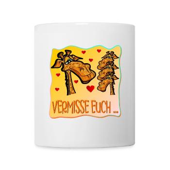 VERMISSE EUCH ABSCHIED TEAM GIRAFFE - Tasse - Weiß - Vorne