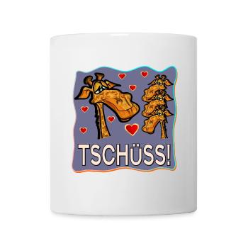 TSCHÜSS ABSCHIED TEAM GRUPPE MANNSCHAFT - Tasse - Weiß - Vorne