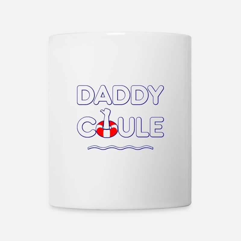 DADDY COULE ! (natation, père) - Mug blanc - blanc