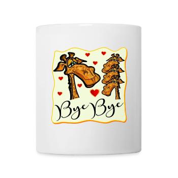 ABSCHIED BYE BYE LUSTIG - Tasse - Weiß - Vorne