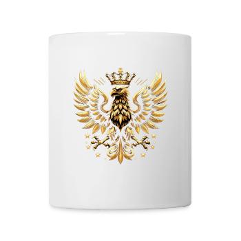 Pologne Polska aigle or drapeau épique cadeau - Mug blanc - blanc - Devant