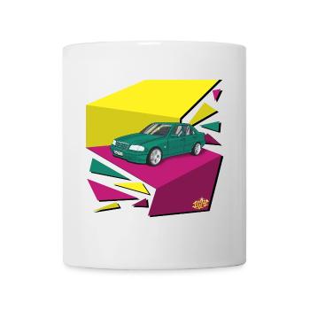 Funky 90‘s car - Tasse - Weiß - Vorne