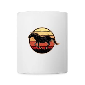 Horse Retro Gallop - Mug - white - Front