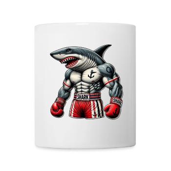 Killer shark Boxer – The champion of the seas - Mug - white - Front