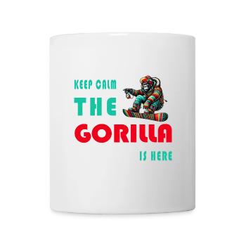 Keep calm - the gorilla is here - Mug - white - Front
