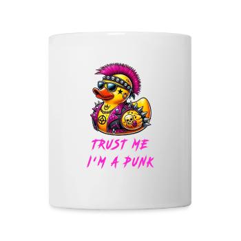 Croyez-moi, je suis un punk / canard - Mug blanc - blanc - Devant