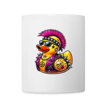 Punk Gummiente - Tasse - Weiß - Vorne