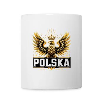 Pologne Polska aigle or drapeau épique cadeau - Mug blanc - blanc - Devant