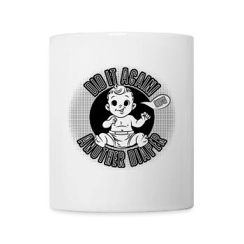 Encore ? Alerte couche ! Je l’ai refait - Mug blanc - blanc - Devant