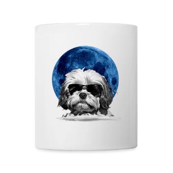 Impression d’art cool Shih Tzu  - Mug blanc - blanc - Devant