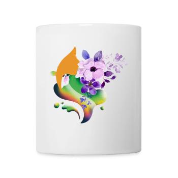 Floral Rainbow Silhouette - Mug - white - Front
