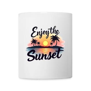 Enjoy the Sunset Sunset Summer Vibes - Mug - white - Front
