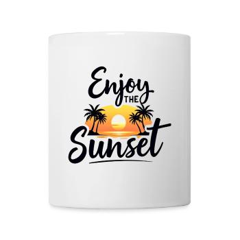 Enjoy the Sunset Sunset Summer Vibes - Mug - white - Front