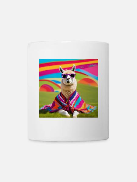 Lama, Alpaka, Lama Humor - Tasse - Weiß