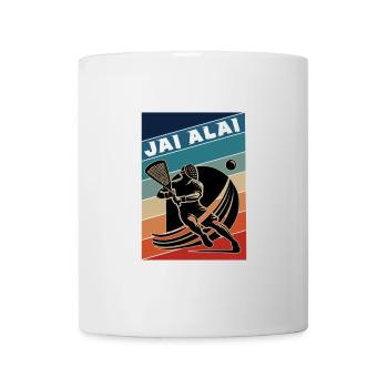 Retro Jai Alai – Élégance et Vitesse - Mug blanc - blanc - Devant