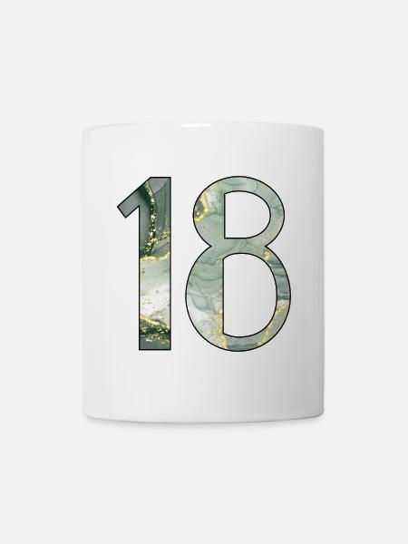 18th birthday Eighteen - Mug - white