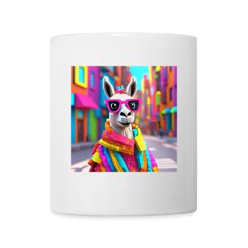Llama, Alpaca, Funny Llama - Mug - white - Front