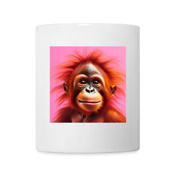 Orang-Utan, Primat, Affe - Tasse - Weiß - Vorne