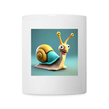 Schnecke, Schnecke, Schnecke - Tasse - Weiß - Vorne