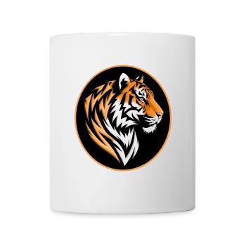 Tiger Portrait - Tasse - Weiß - Vorne