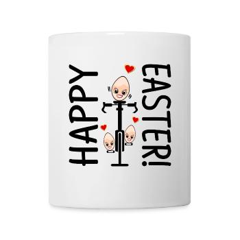 HAPPY EASTER EGGS - CYCLING FAMILY - Mug - white - Front