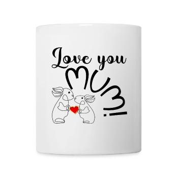 FÊTE DES MÈRES - LINE ART ENFANT - MAMAN - Mug blanc - blanc - Devant