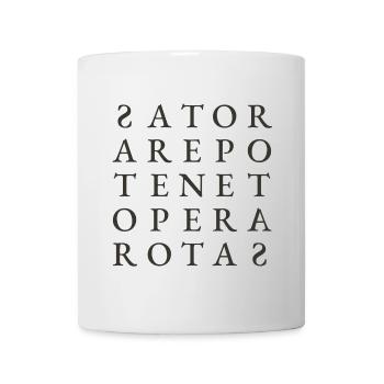 SATOR AREPO TENET OPERA ROTAS - Mug blanc - blanc - Devant