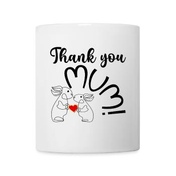 HEART LOVE THANK YOU MUM CHILD - Mug - white - Front