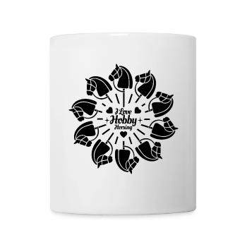 I Love Hobby Horsing - Herz - Hobby - Tasse - Weiß - Vorne