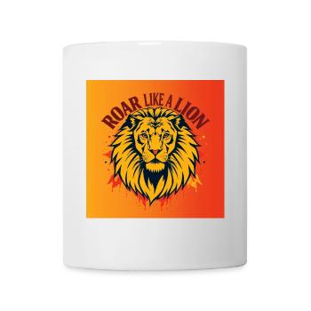 Roar like a Lion - Mug blanc - blanc - Devant
