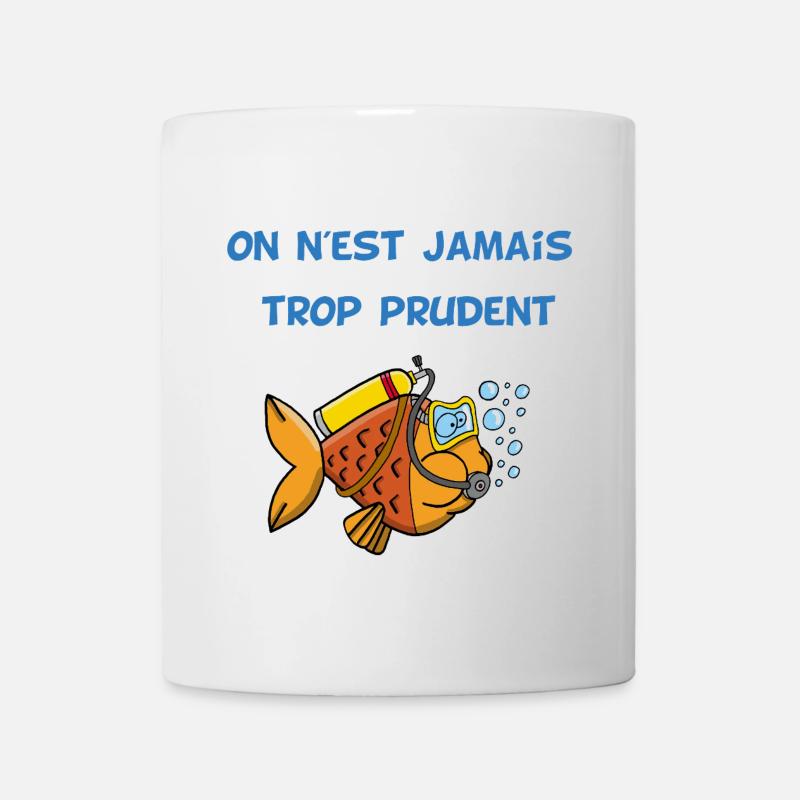 Poisson plongeur - Mug blanc - blanc